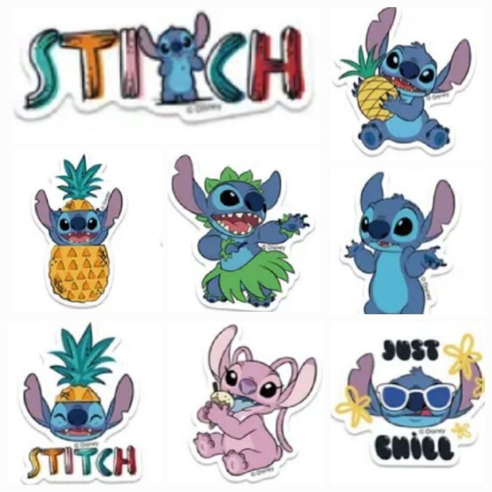 Disney Lilo & Stitch Sticker Decals Hawaii Blue Koala Variety Pack Laptop Locker
